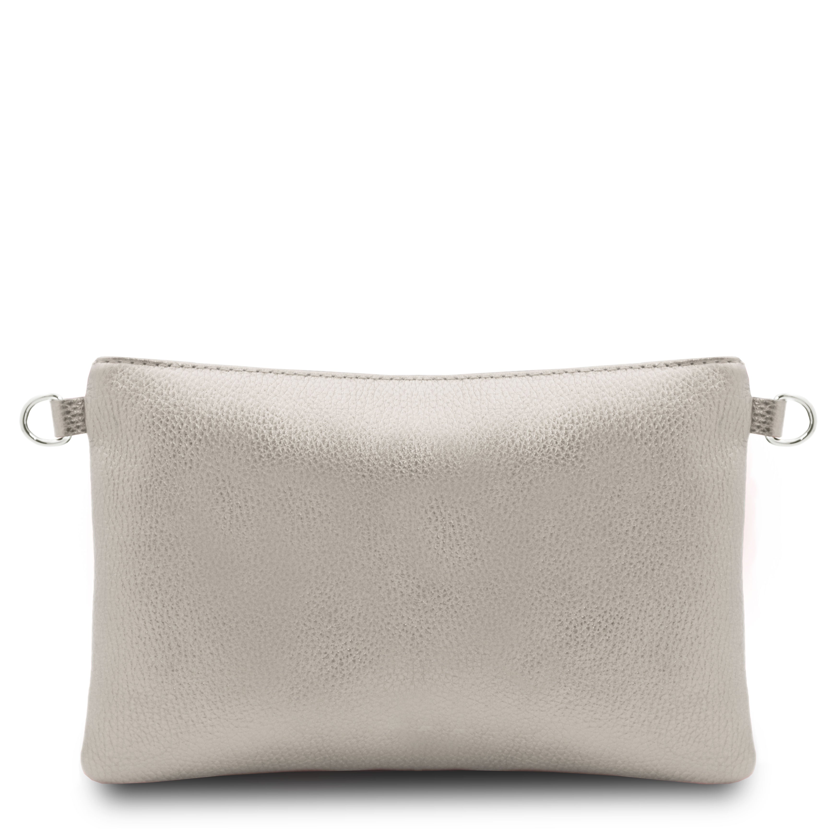 TL Metallisk Handväska i mjukt läder - NewBag4you