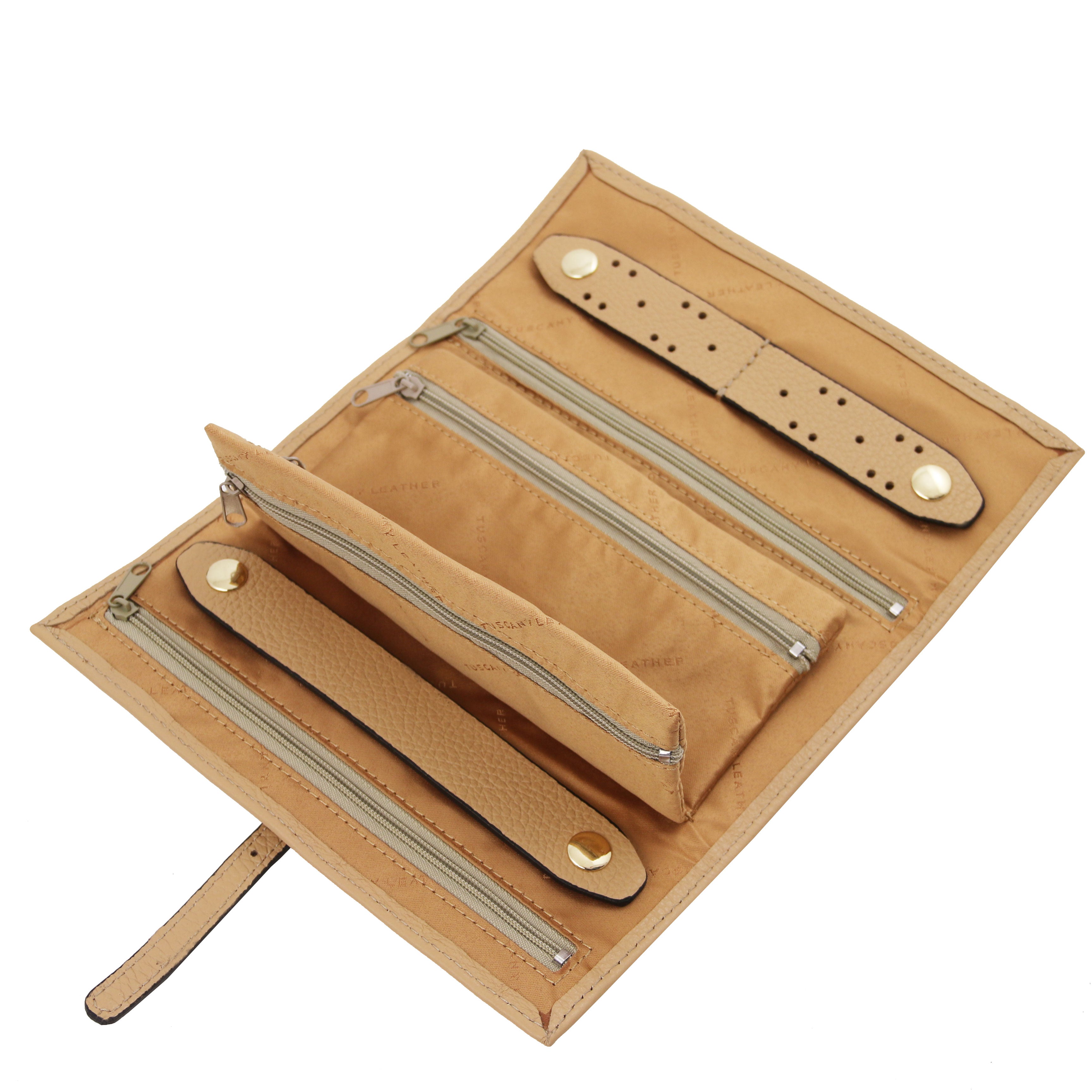 Smyckesfodral i mjukt läder