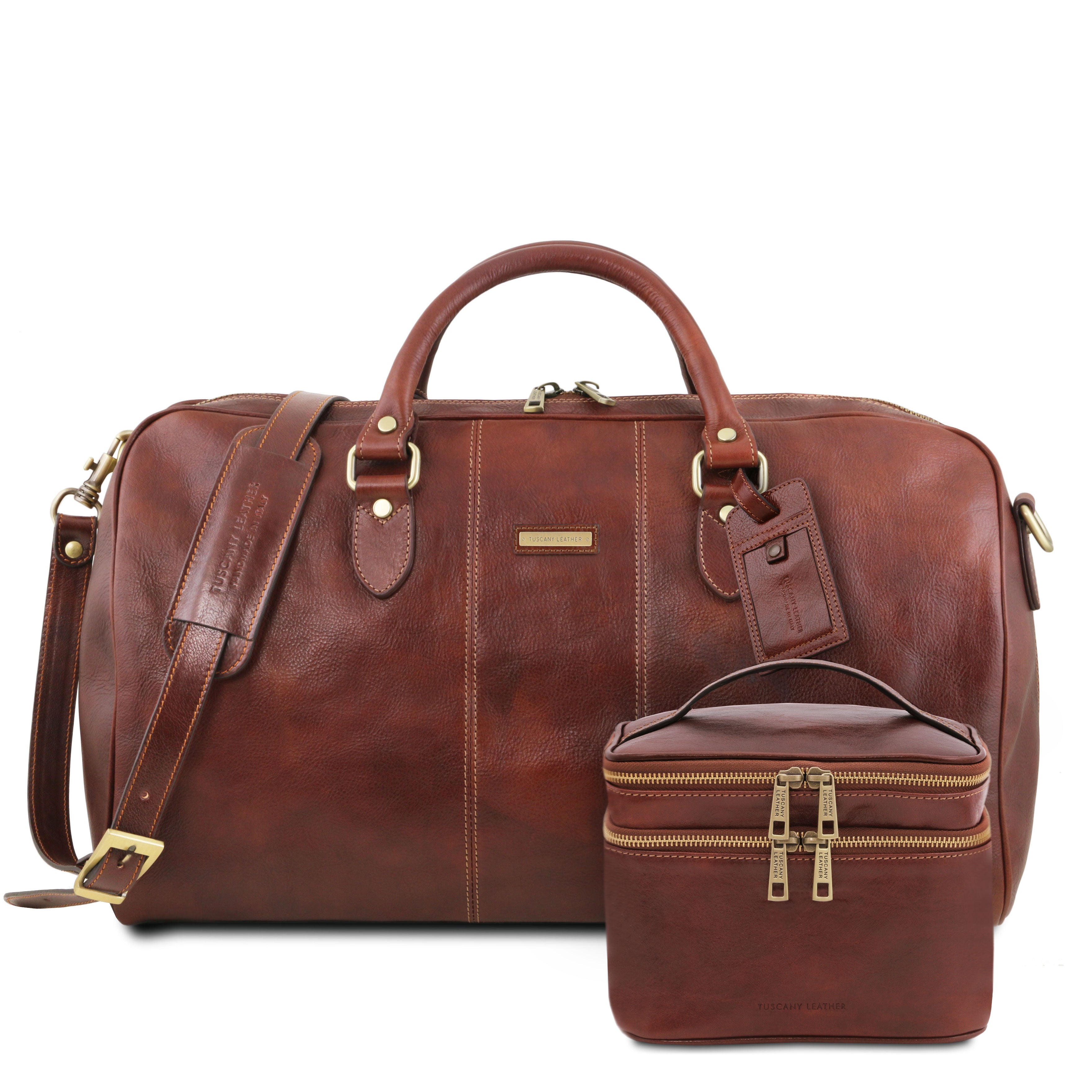 MARCO POLO Weekendbag och Necessär i Läder - NewBag4you