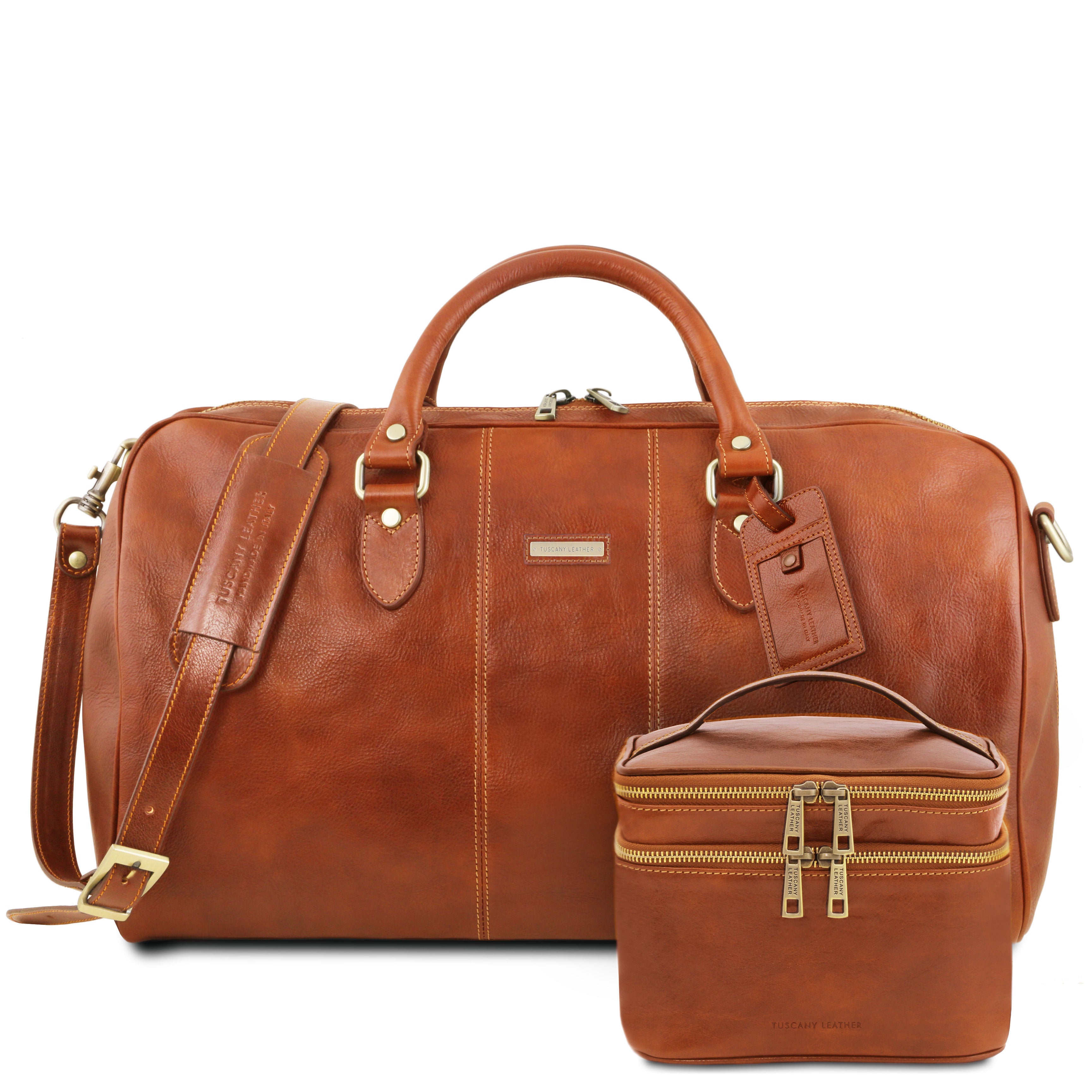 MARCO POLO Weekendbag och Necessär i Läder - NewBag4you