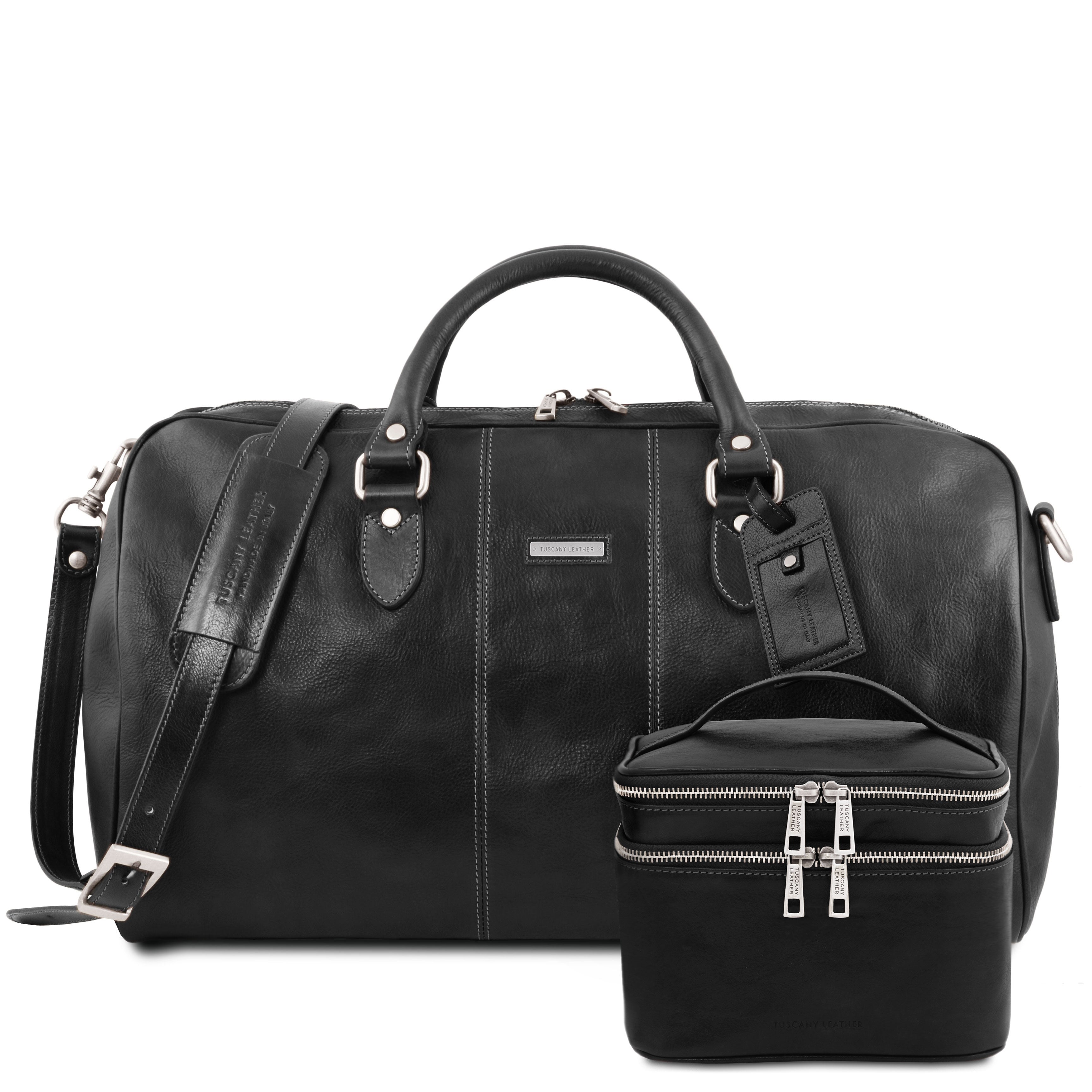 MARCO POLO Weekendbag och Necessär i Läder - NewBag4you
