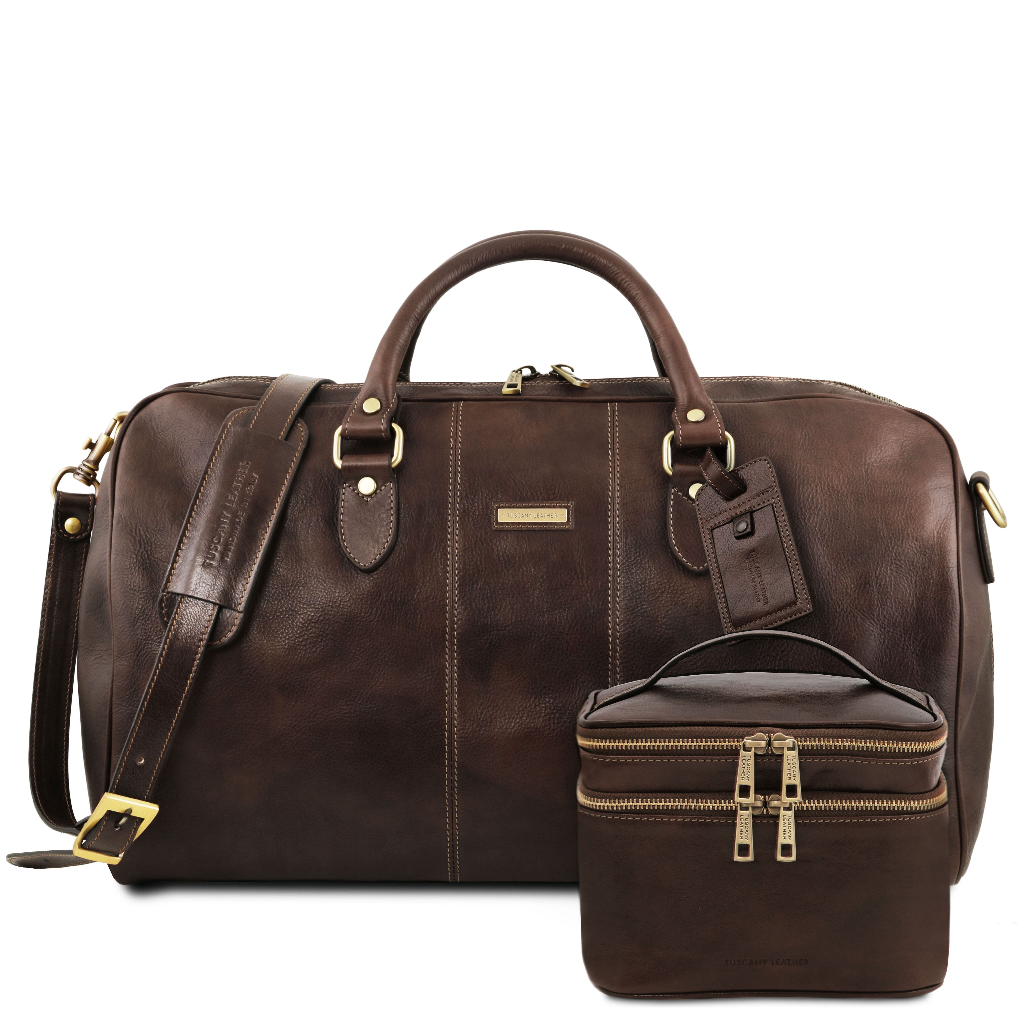 MARCO POLO Weekendbag och Necessär i Läder - NewBag4you