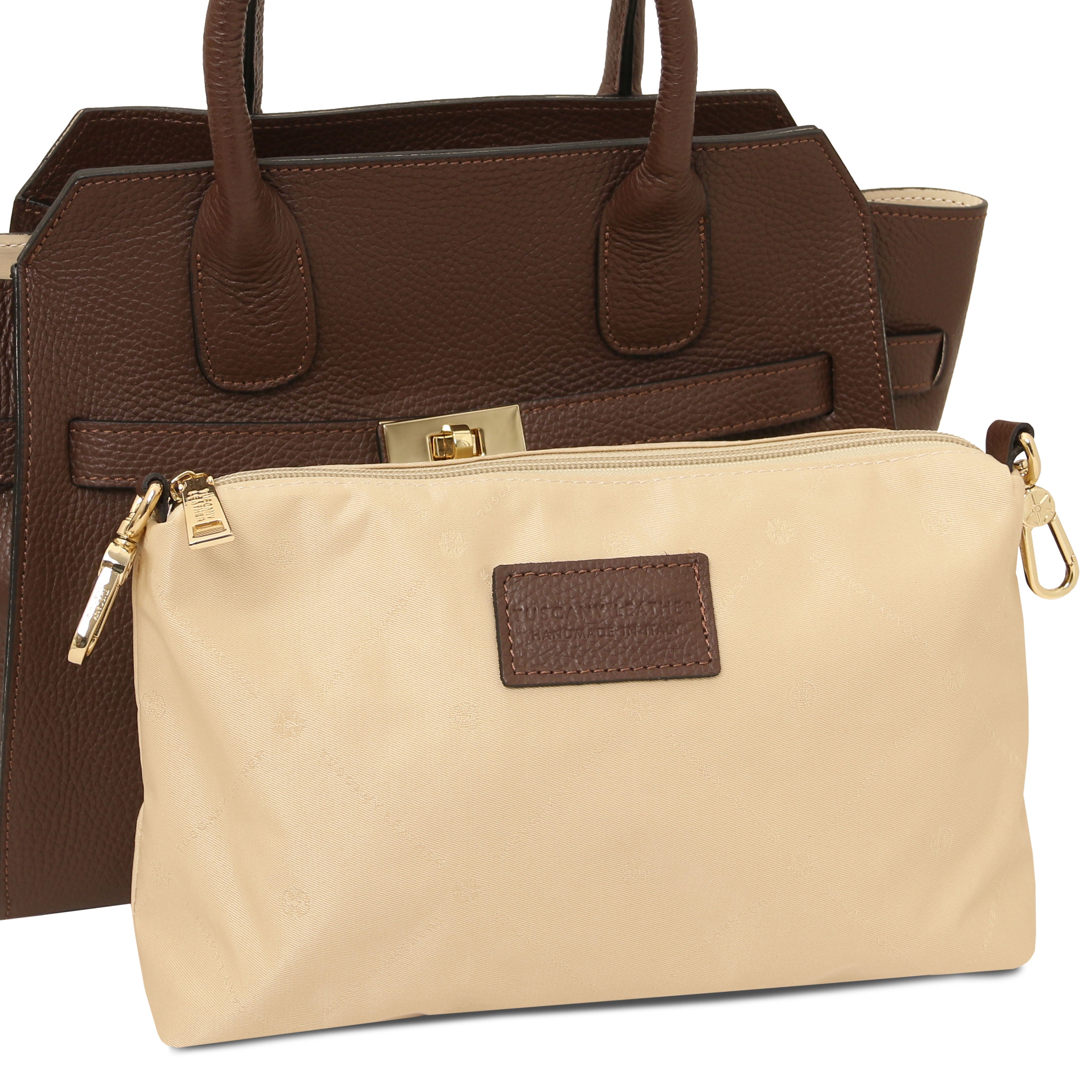 Origami Modern Handväska i Läder