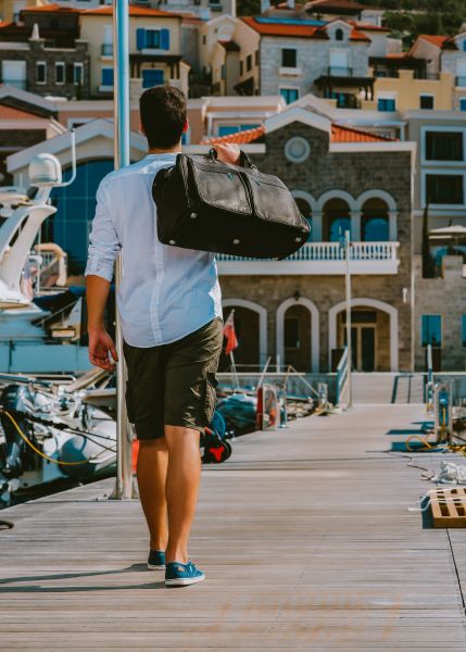 Milano Weekendbag i Läder - NewBag4you