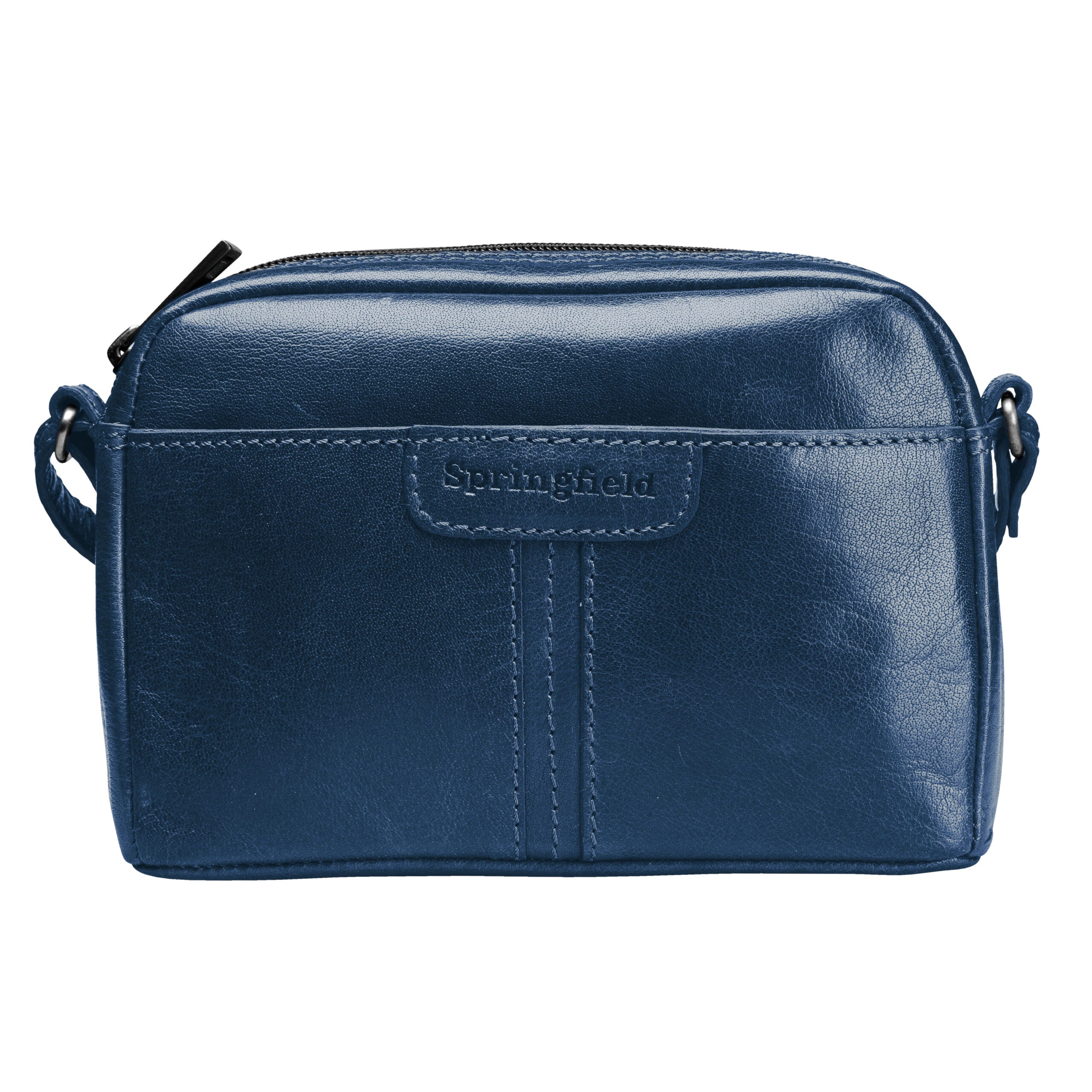 Praktisk handväska i skinn