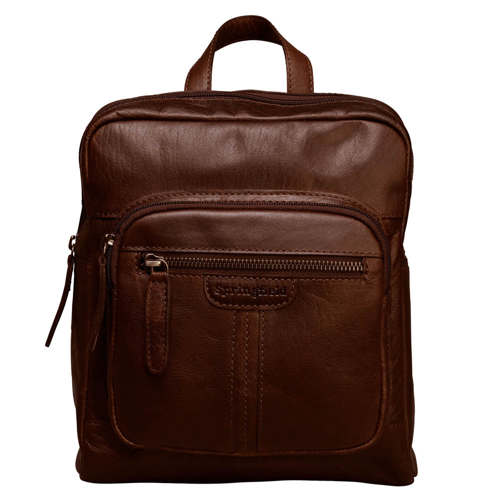 Liten Praktisk Cityryggsäck i Skinn