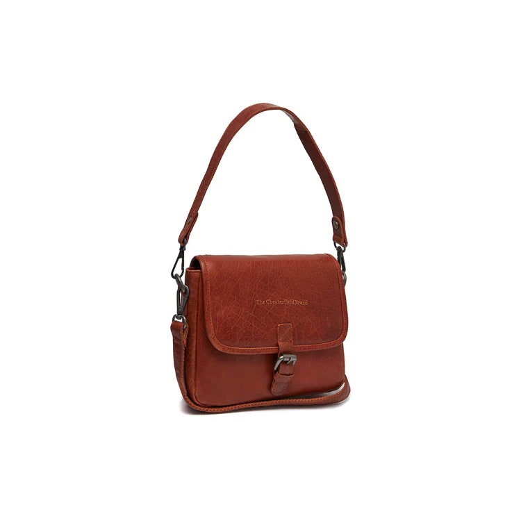 Sofia Handväska med lock i i Läder - NewBag4you