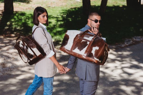 Unik Shopper Handväska/Ryggsäck HALLODRI i Läder - NewBag4you