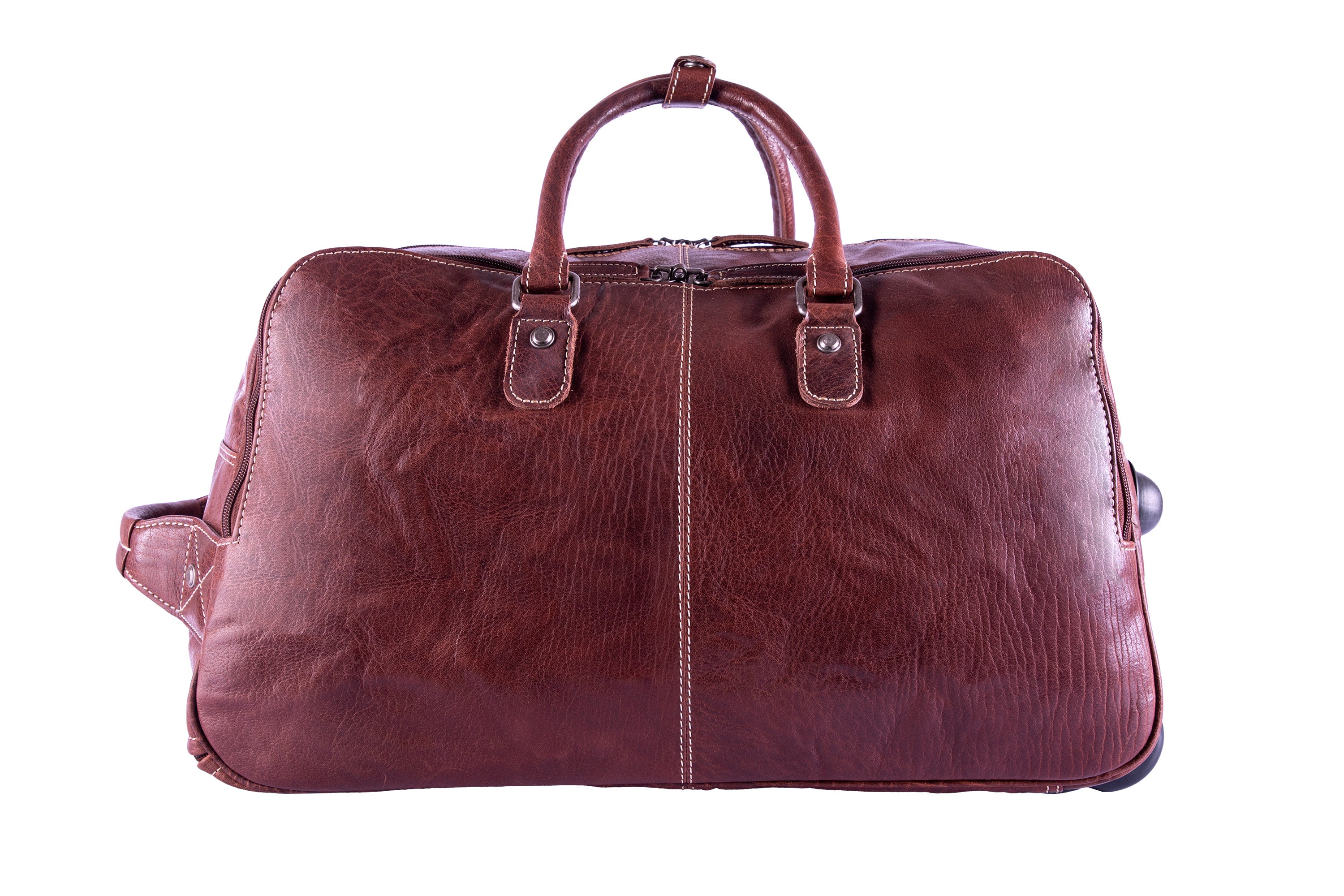 Resväska Weekendväska Trolley Rom i Skinn - NewBag4you