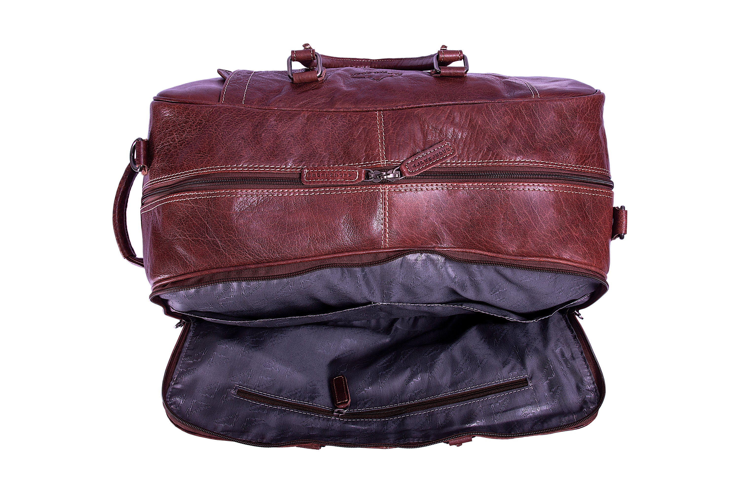 Resväska Weekendväska Trolley Rom i Skinn - NewBag4you