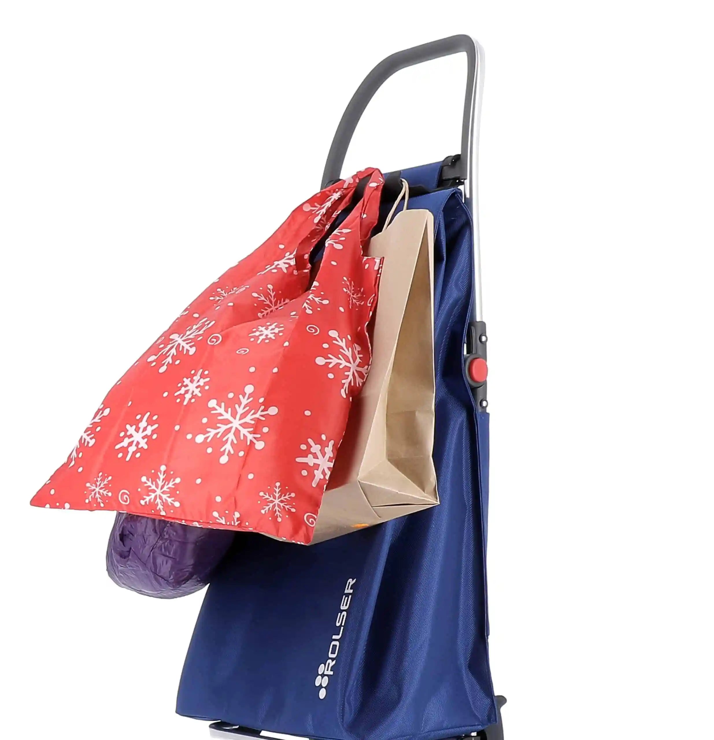 Rolser Shoppingvagn med 4 hjul varav 2 svängbara