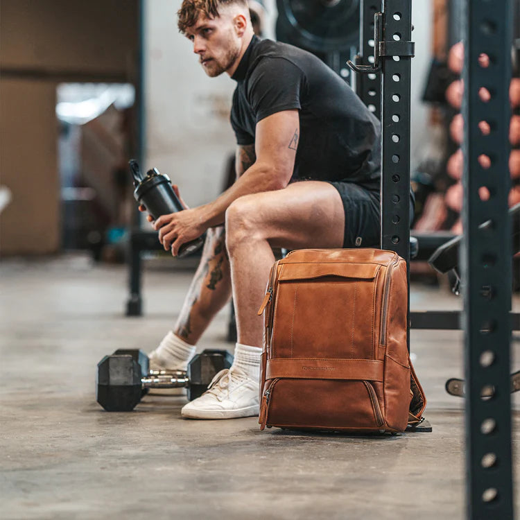 Rich Stilren Ryggsäck i Skinn med Datorfack 15,4" - NewBag4you