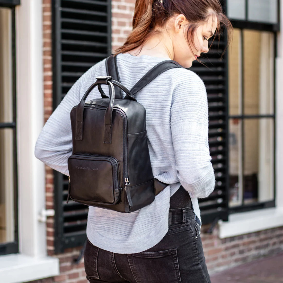 Bellary Ryggsäck i Skinn med plats för Surfplatta - NewBag4you