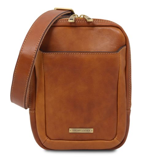 Handväska Crossbody i läder "First Class"