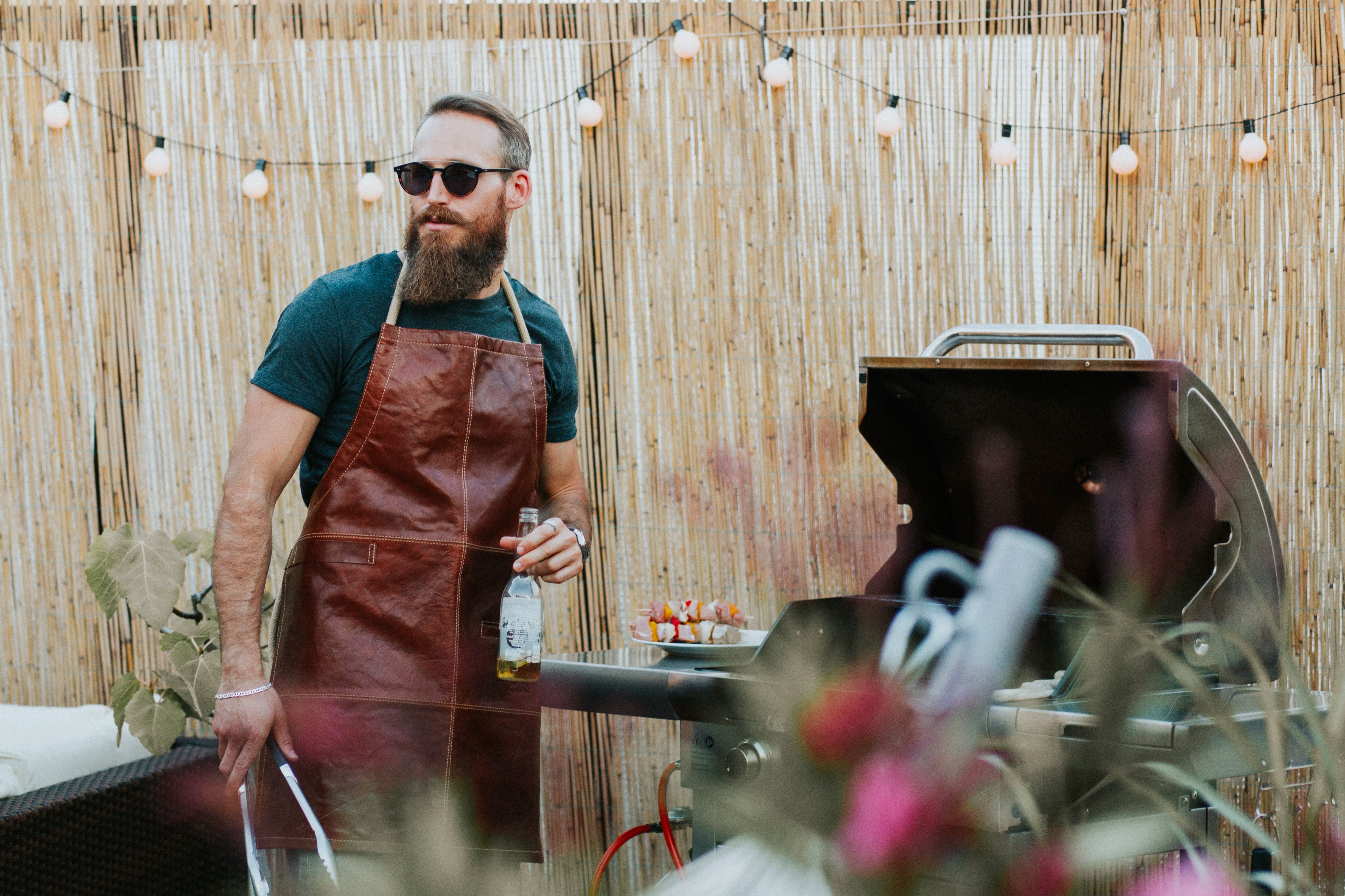 BBQ Förkläde Sparkling i Läder - NewBag4you