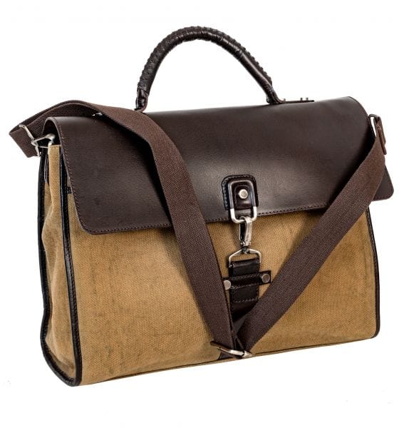 Portfölj Canvas och Läder Vintage - NewBag4you