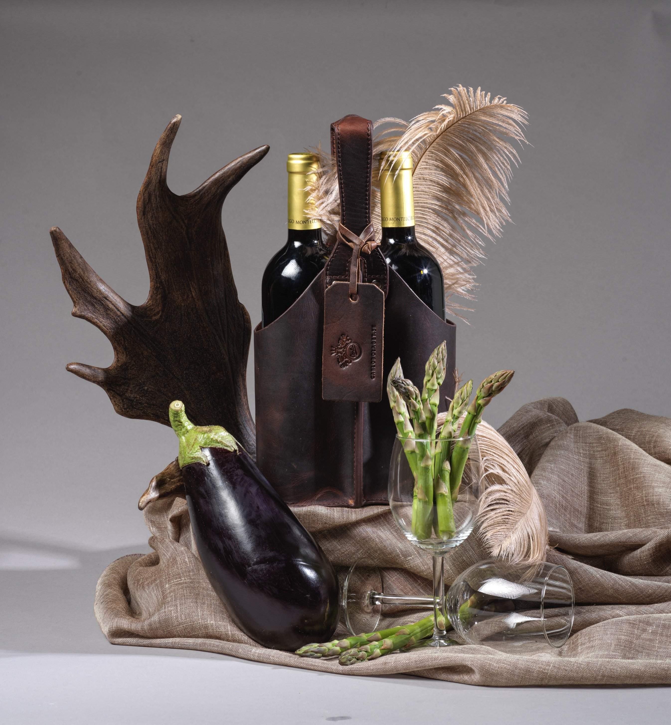 Buteljväska Dubbel Cab Köket Äkta Skinn - NewBag4you