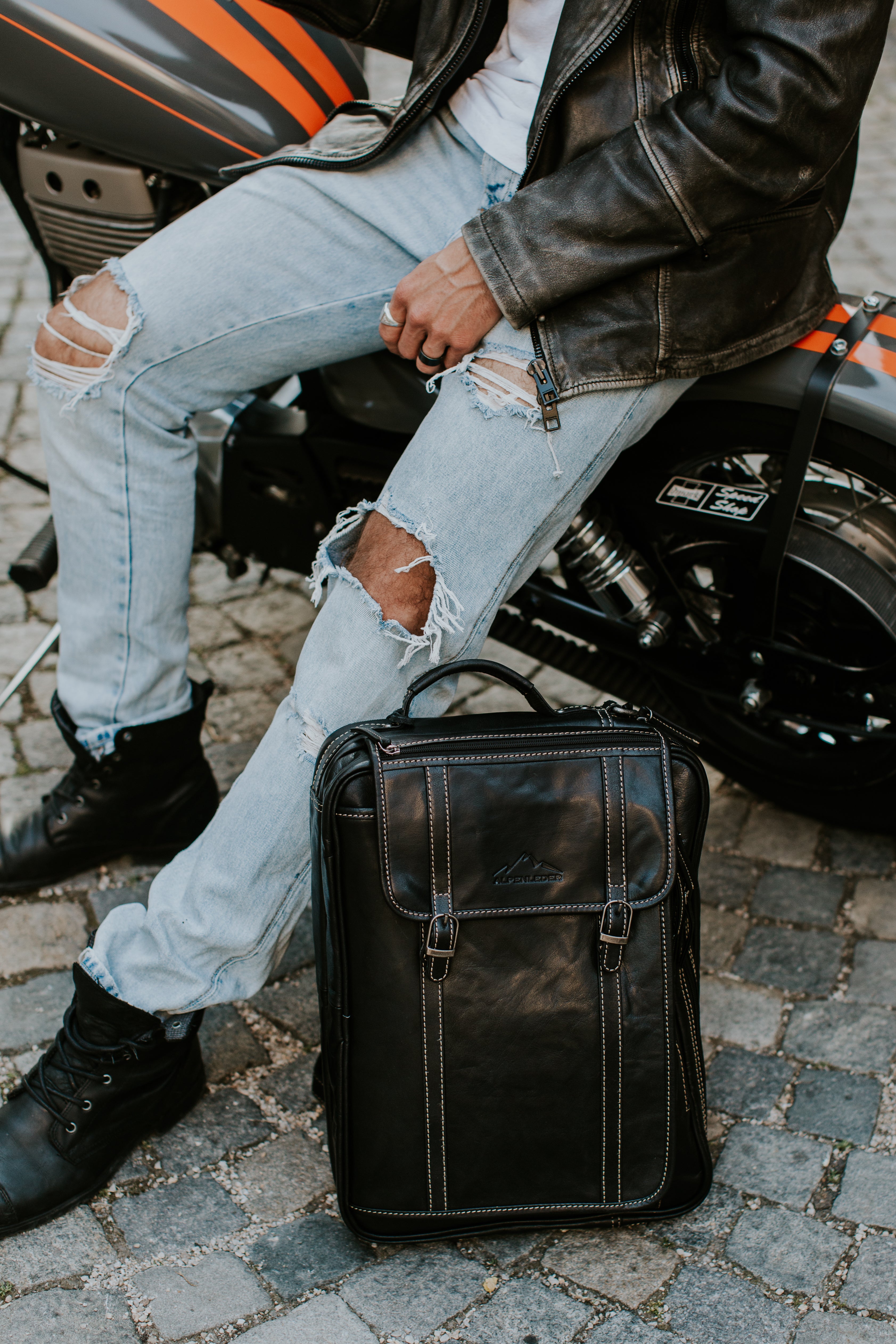 Ryggsäck / Portfölj Allgu i Läder - NewBag4you