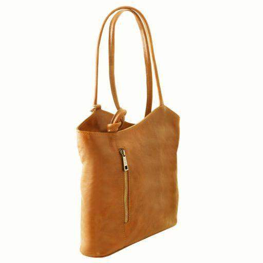 Patty - Handväska / Ryggsäck i läder - NewBag4you