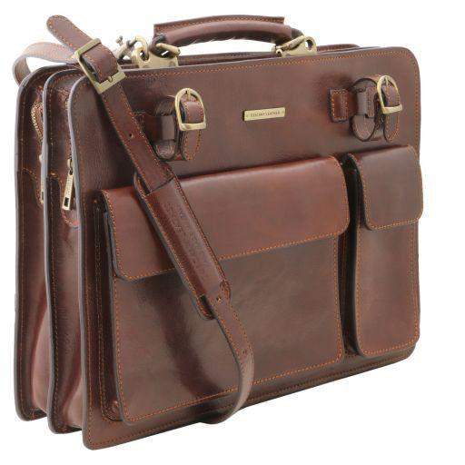 Venezia - Läderportfölj med 2 fack - NewBag4you