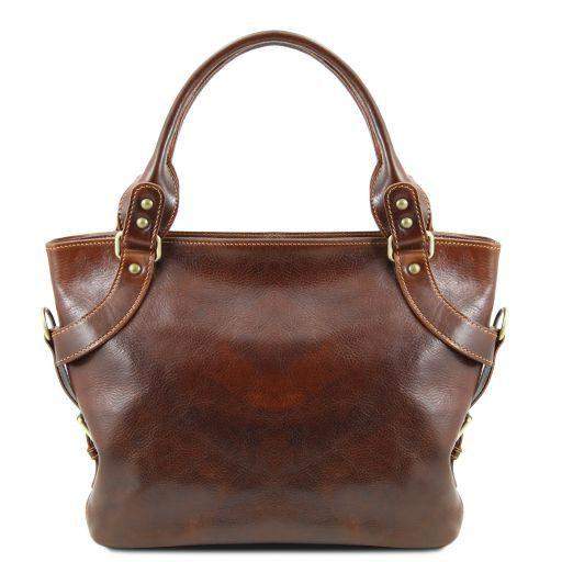 Ilenia - Axelväska Shoppingväska i läder - NewBag4you