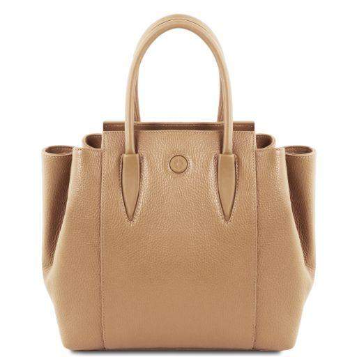 Tulipan -Shopping / Läderhandväska - NewBag4you