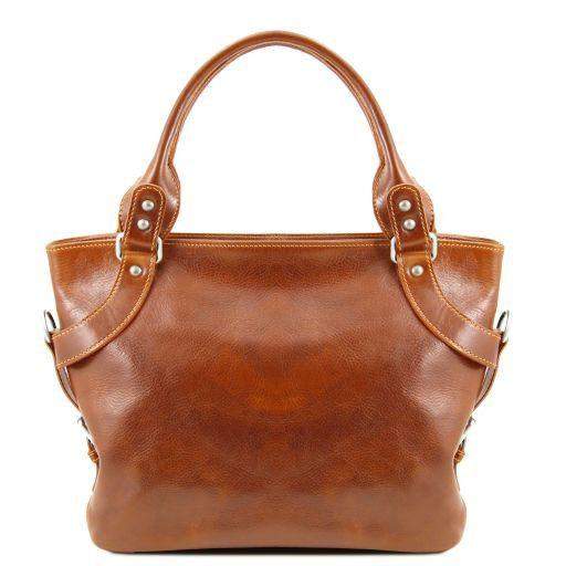 Ilenia - Axelväska Shoppingväska i läder - NewBag4you