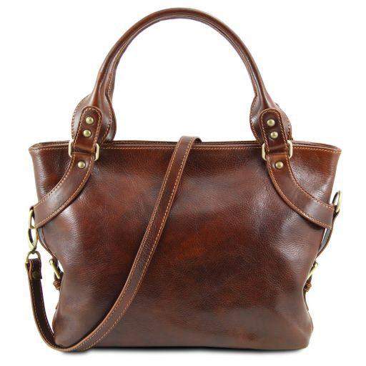 Ilenia - Axelväska Shoppingväska i läder - NewBag4you