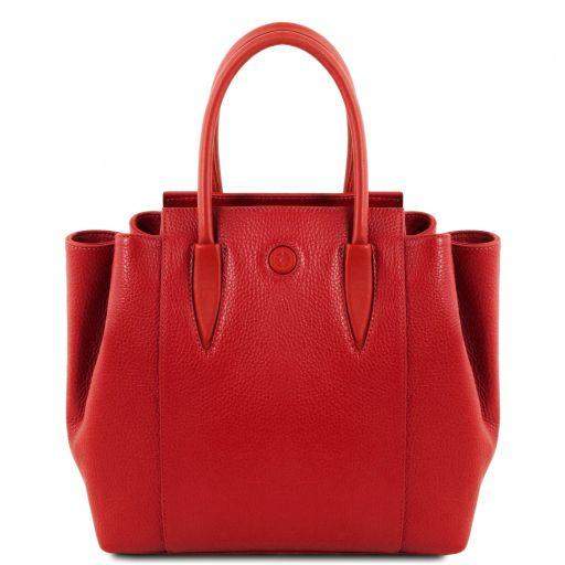 Tulipan -Shopping / Läderhandväska - NewBag4you