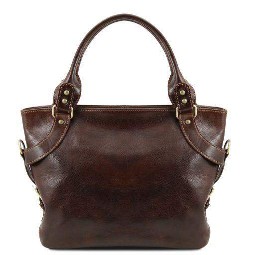 Ilenia - Axelväska Shoppingväska i läder - NewBag4you