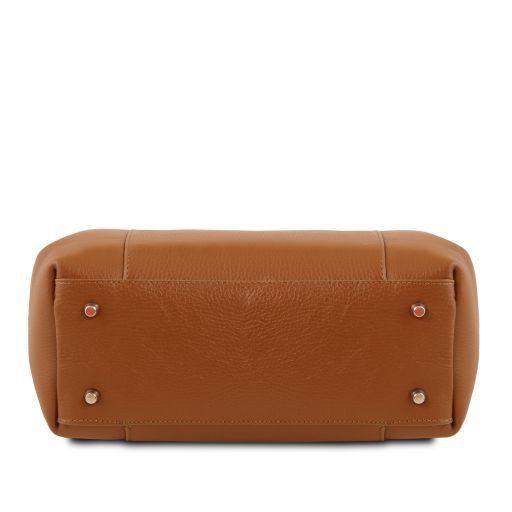 Tulipan -Shopping / Läderhandväska - NewBag4you