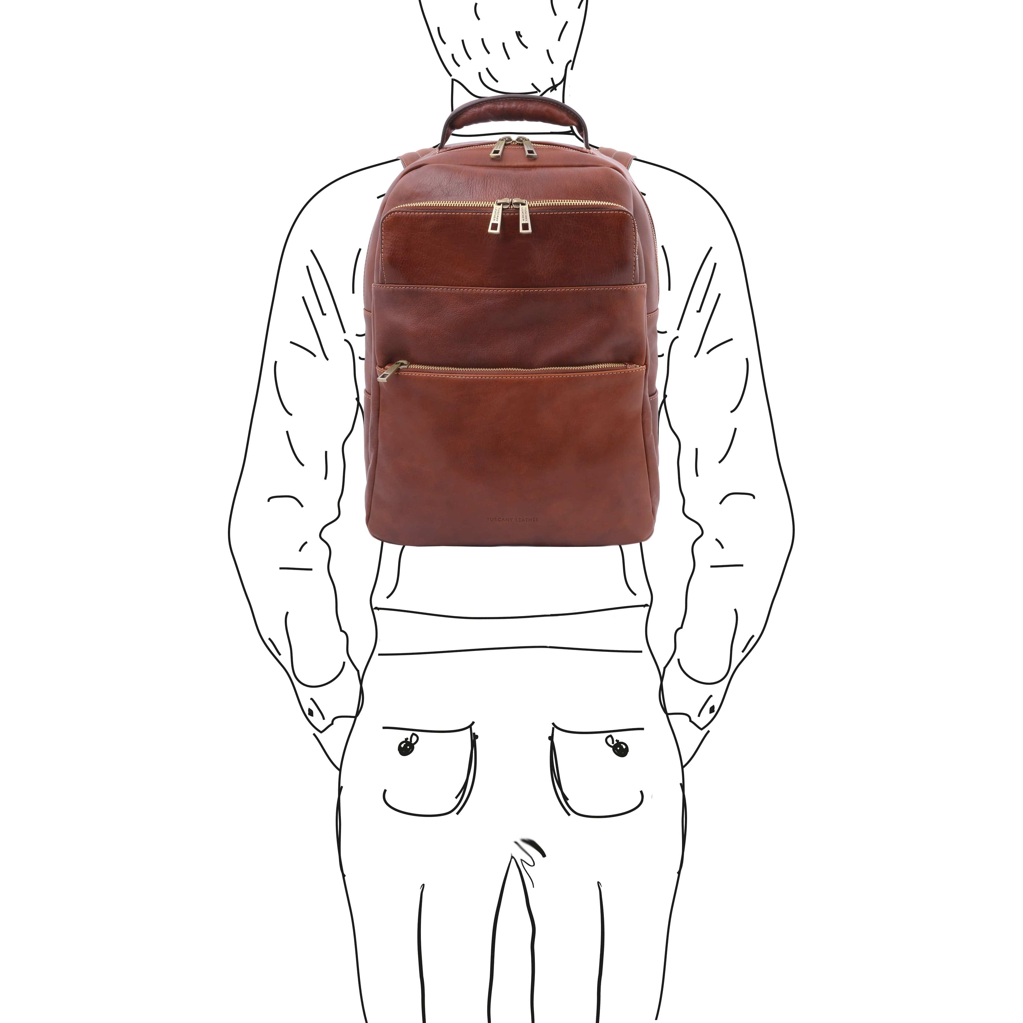 MELBOURNE TL Ryggsäck i läder - NewBag4you