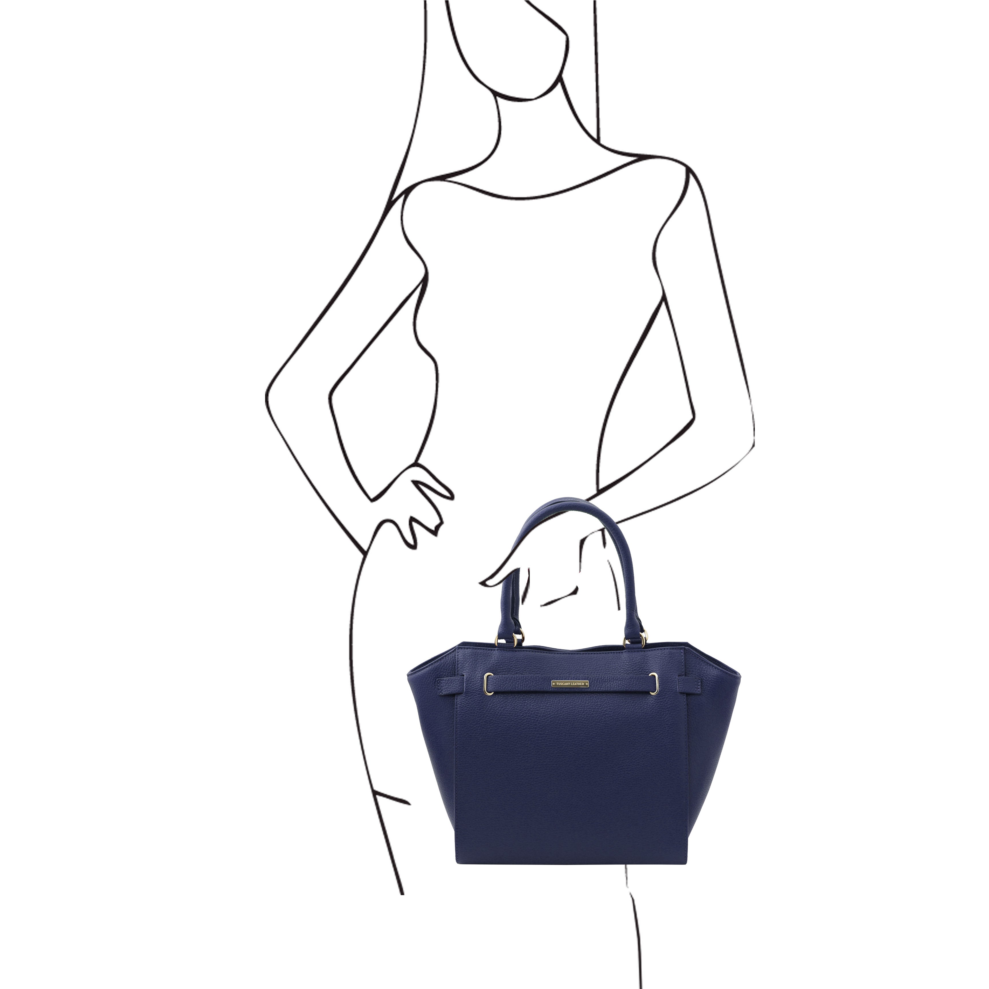 Clara Handväska av äkta Italienskt Läder - NewBag4you