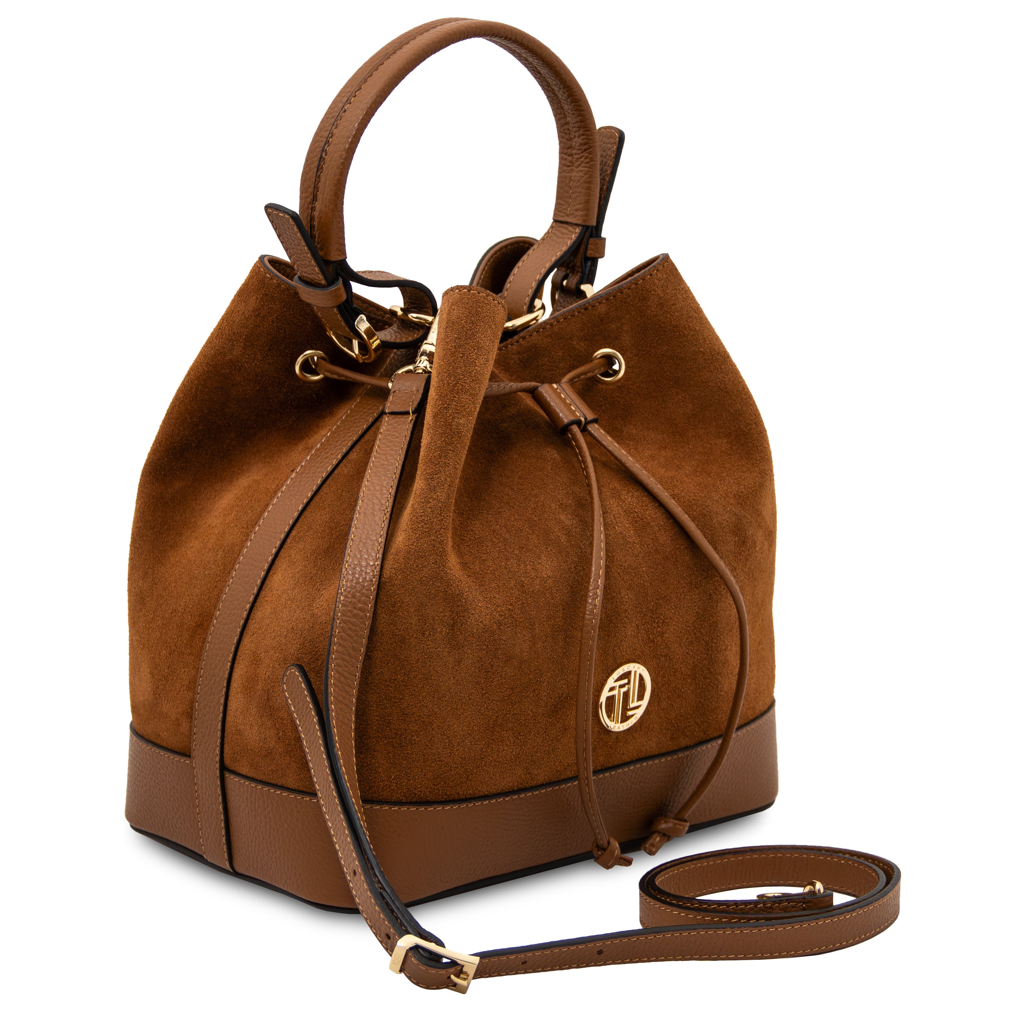 Minerva Bucket-Bag i Italienskt läder