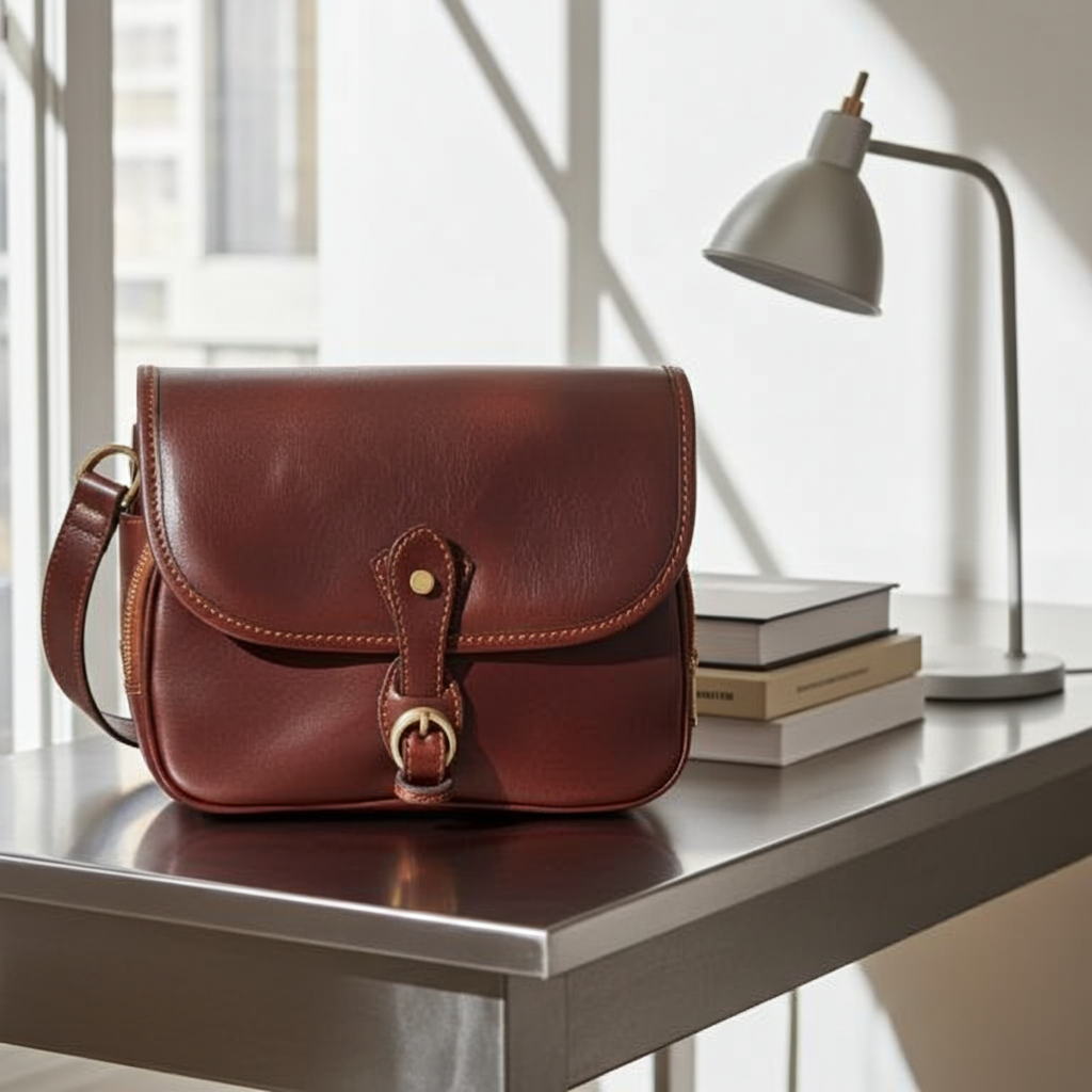 Alessia - Axelväska i äkta Italienskt Läder