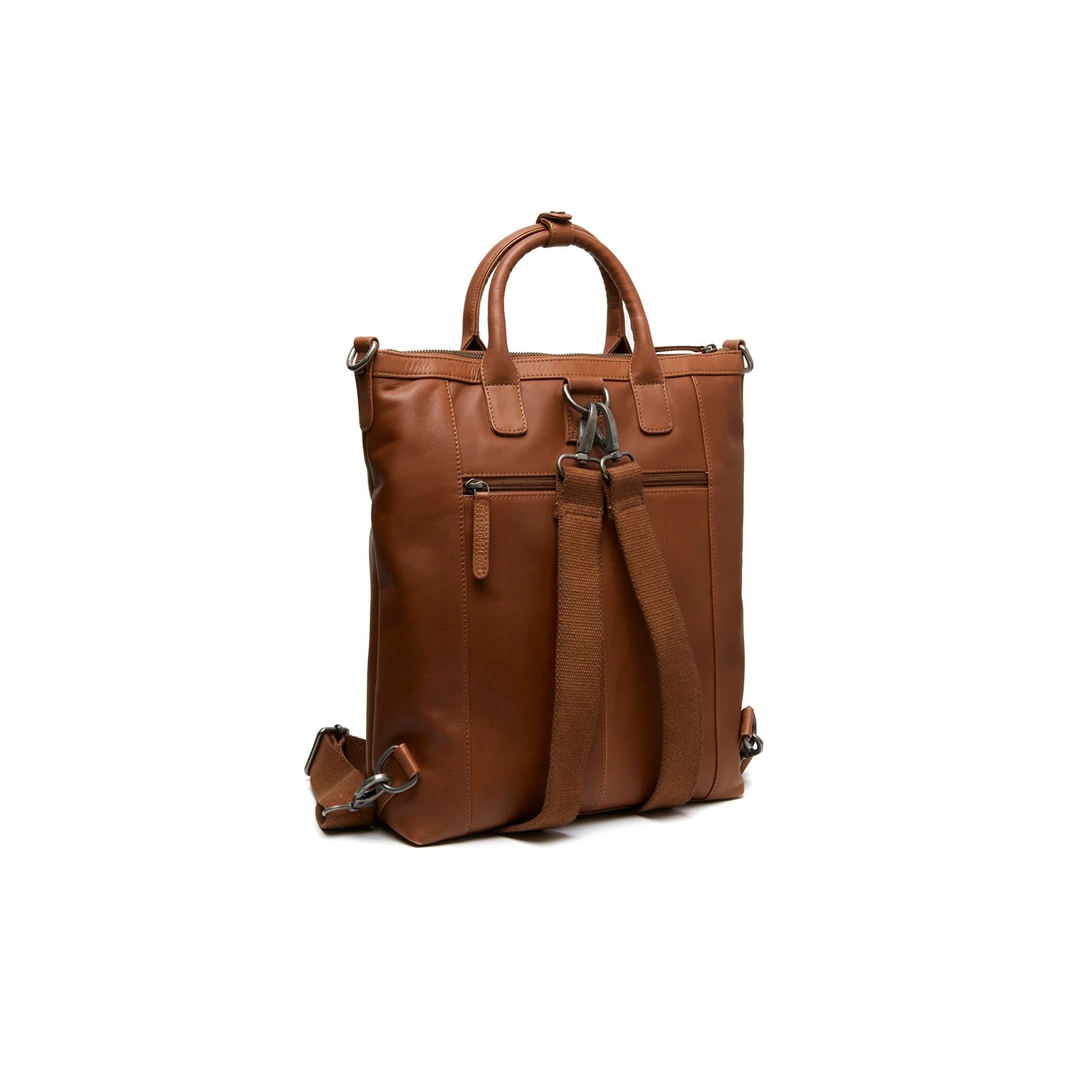 Shopper / Ryggsäck kombiväska i Läder med Datorfack 15"