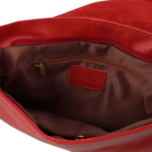 TL Bag - Axelväska av Mjukt läder med Tofsdetaljer