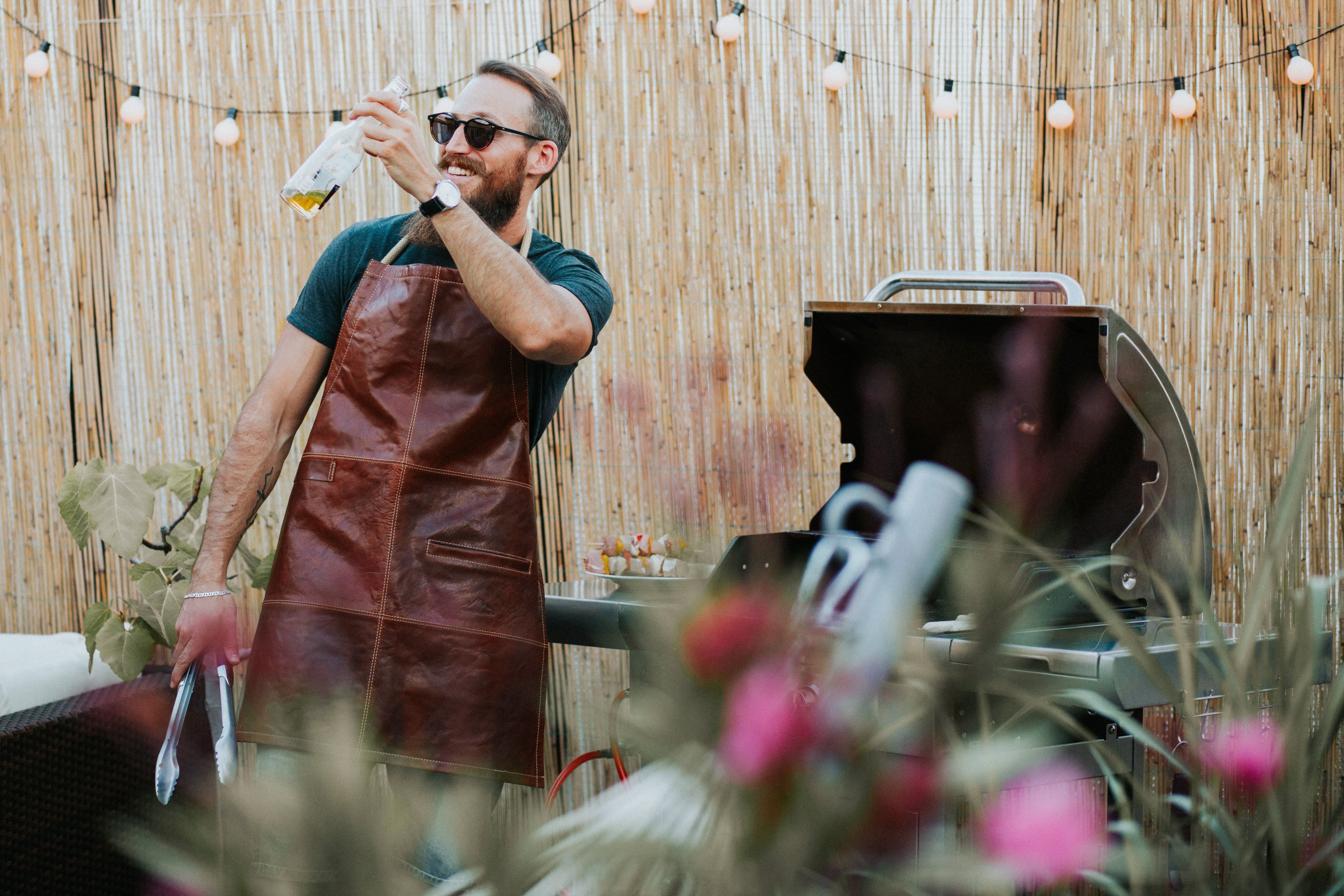 BBQ Förkläde Sparkling i Läder - NewBag4you