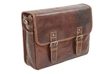 Alpenleder Leather bags for men Brandy Messenger TOURER i Läder