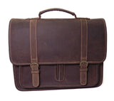 Alpenleder Leather bags for men Kaffe Potfölj Ohio i Läder