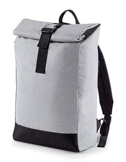BagBase Backpacks Silver reflekterande Rolltop Reflekterande Ryggsäck
