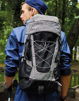 Bags2GO Backpacks Grå Melange / 56 x 28 x 28 cm Outdoor Backpack Ryggsäck - Yellowstone 44 Liter