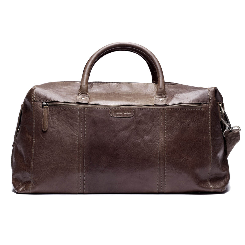 NYPD weekendväska Brun Weekendbag i Skinn
