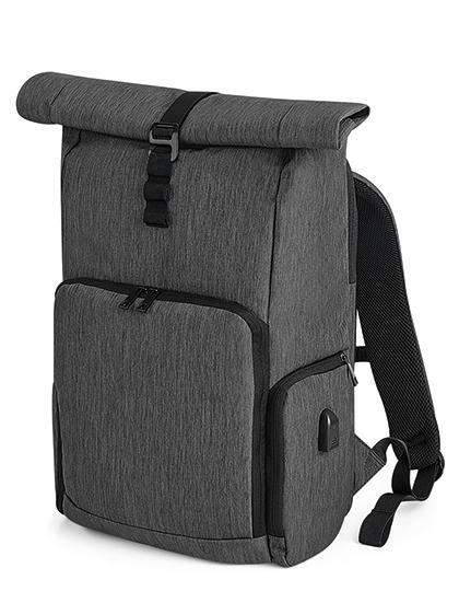 Quadra Backpacks Grå Q-Tech Ladda Roll-Top Ryggsäck Dataryggsäck
