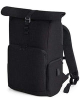 Quadra Backpacks Svart Q-Tech Ladda Roll-Top Ryggsäck Dataryggsäck