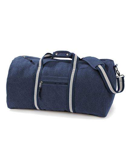 Quadra Weekendbag Blå Vintage Canvas Weekendväska