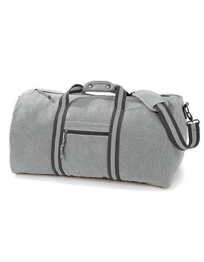 Quadra Weekendbag Ljusgrå Vintage Canvas Weekendväska