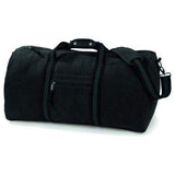 Quadra Weekendbag Svart Vintage Canvas Weekendväska