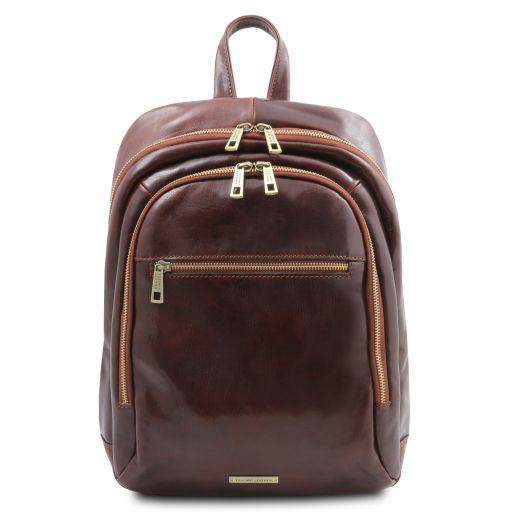 PERTH Läderryggsäck Med Två Fack-Backpacks,Free time_Leather Backpacks,men,ryggsäck,women