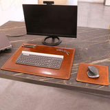 Office Set - Skrivbordsmatta och musmatta av läder - NewBag4you